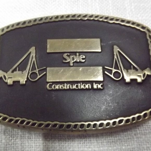 Other - Vintage Spie Construction Inc. Brass Belt Buckle